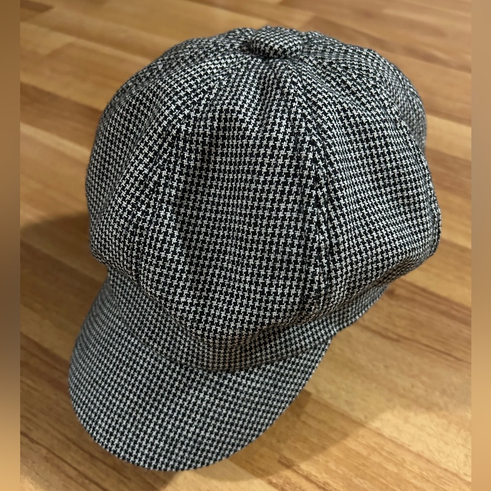 Houndstooth Baker Boy Hat